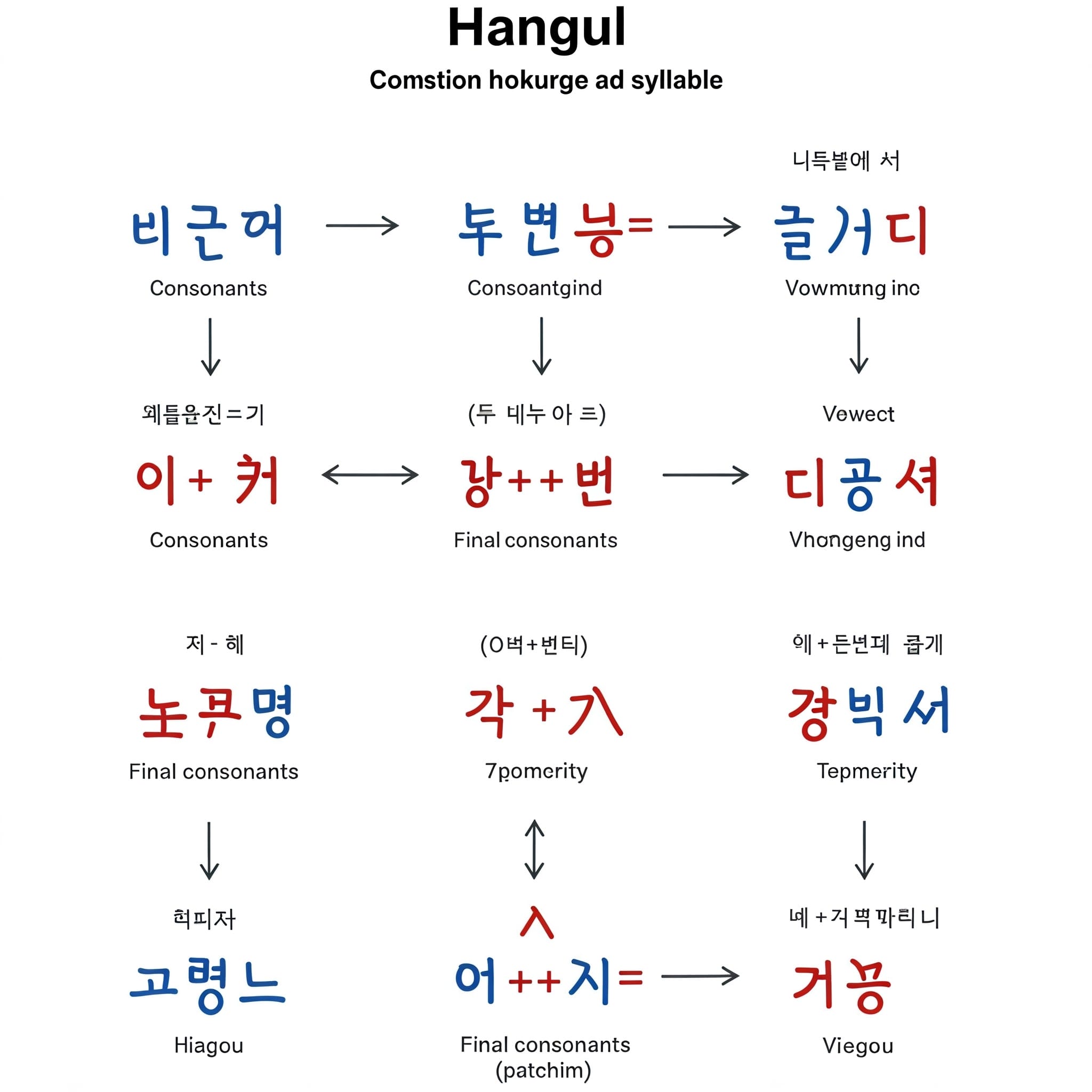 日本語をハングルで書こう！50音対応ハングル一覧表＆名前・地名表記の