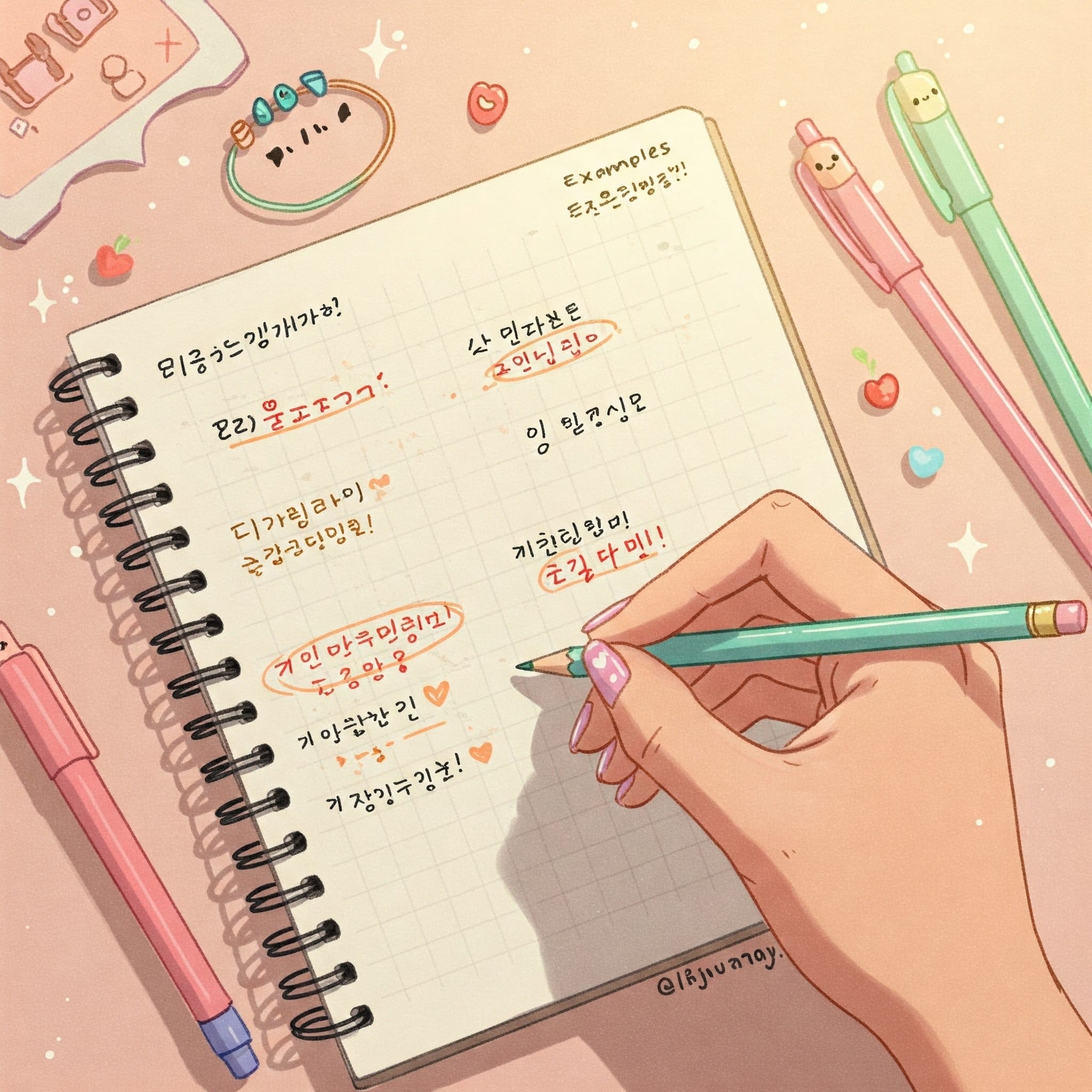 助詞の違いを示すノート