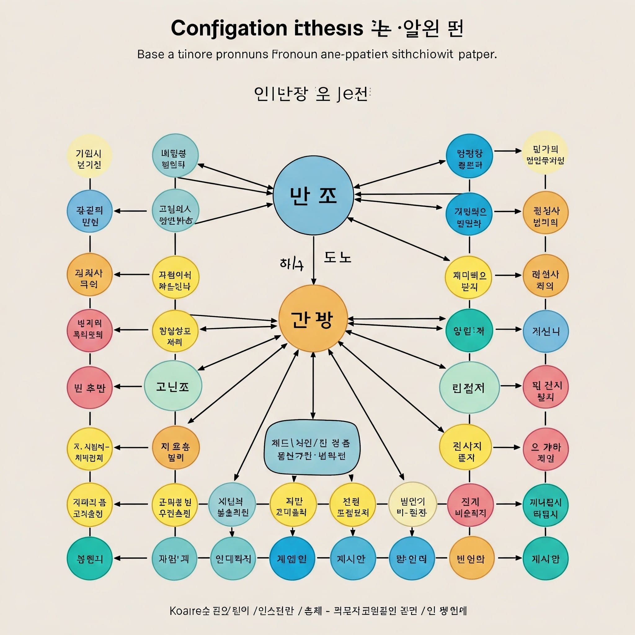「나」と「저」を中心に、助詞と変化形が繋がったマインドマップ風の図解