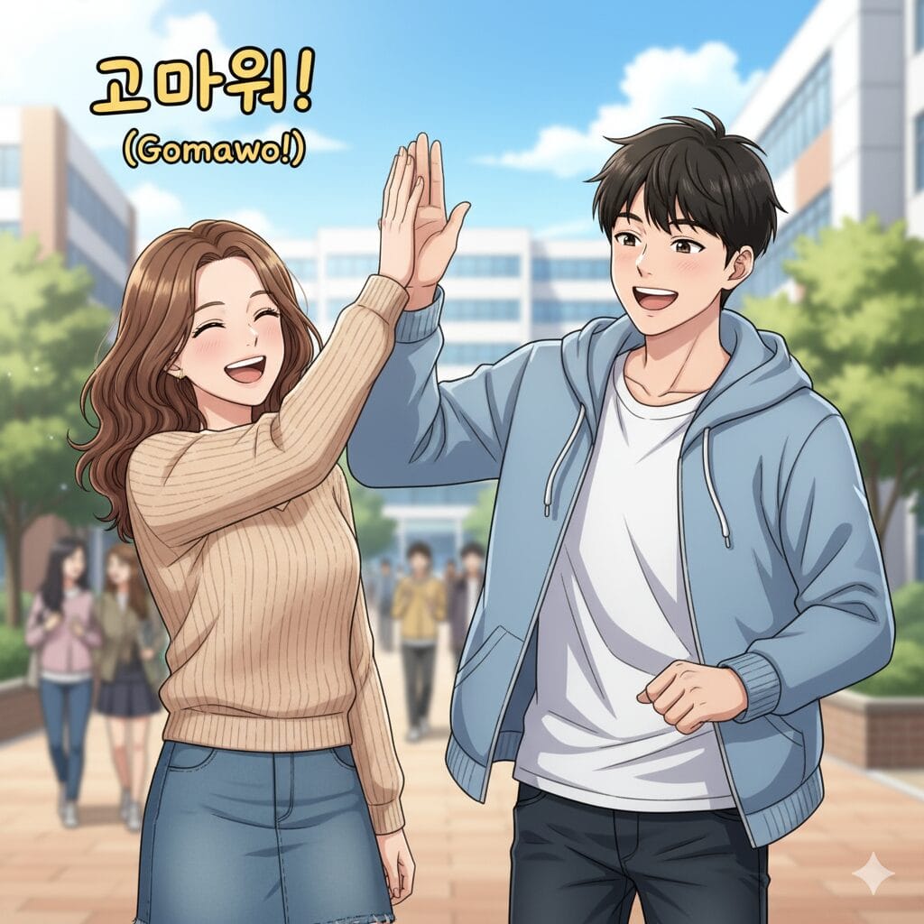 カフェで楽しそうに話す若い男女