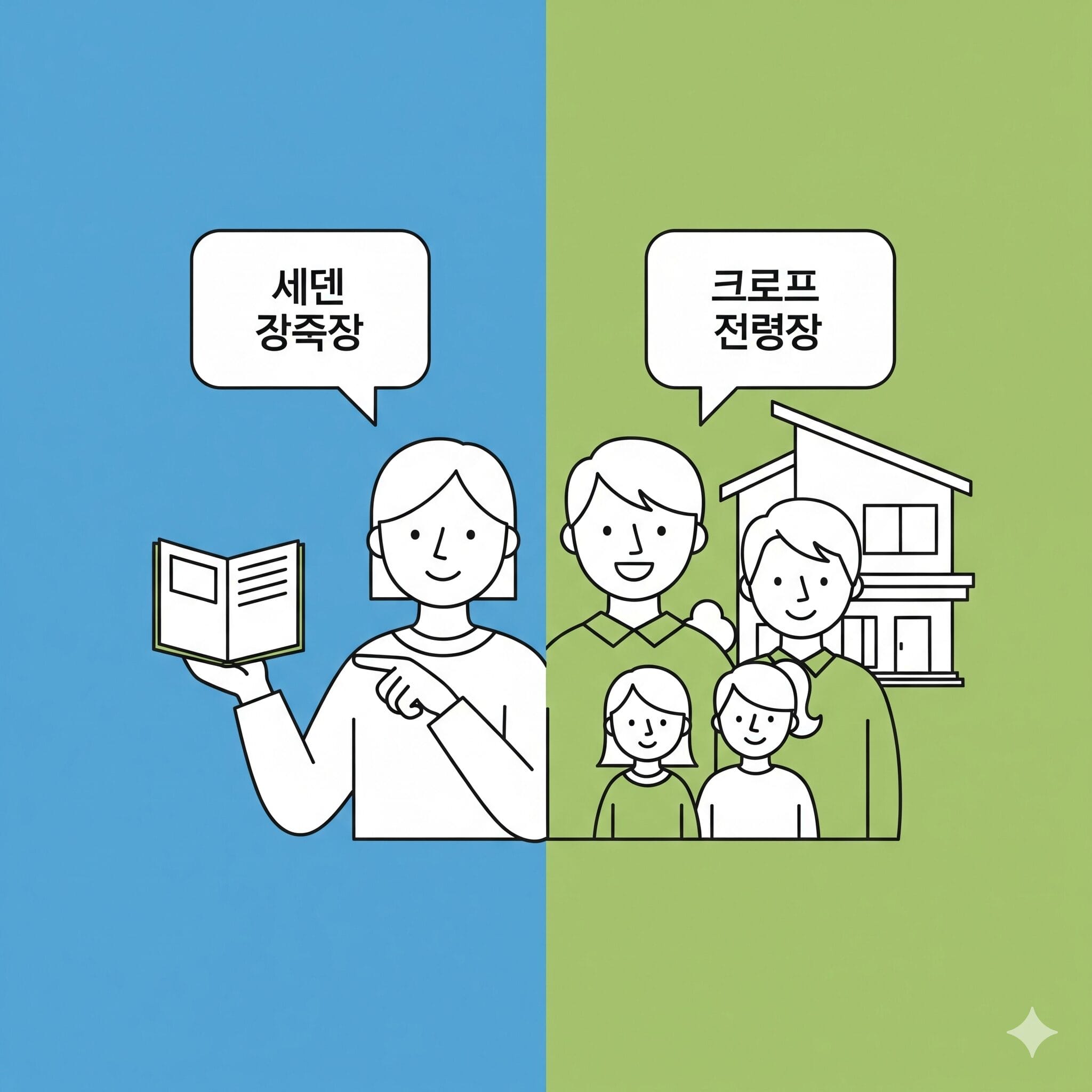 「私のもの」と「私たちの家」を比較するインフォグラフィック