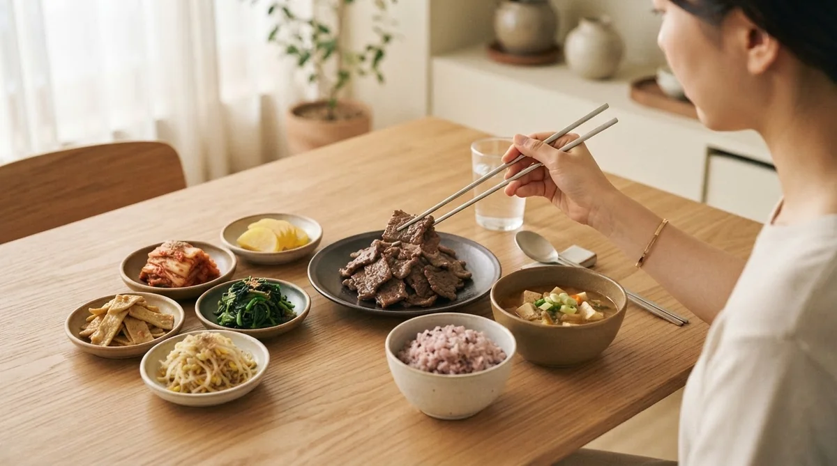 整えられた食事の様子と韓国の一人暮らし文化