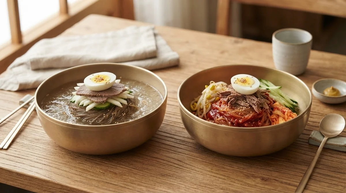 平壌冷麺と咸興冷麺の見た目と特徴の比較