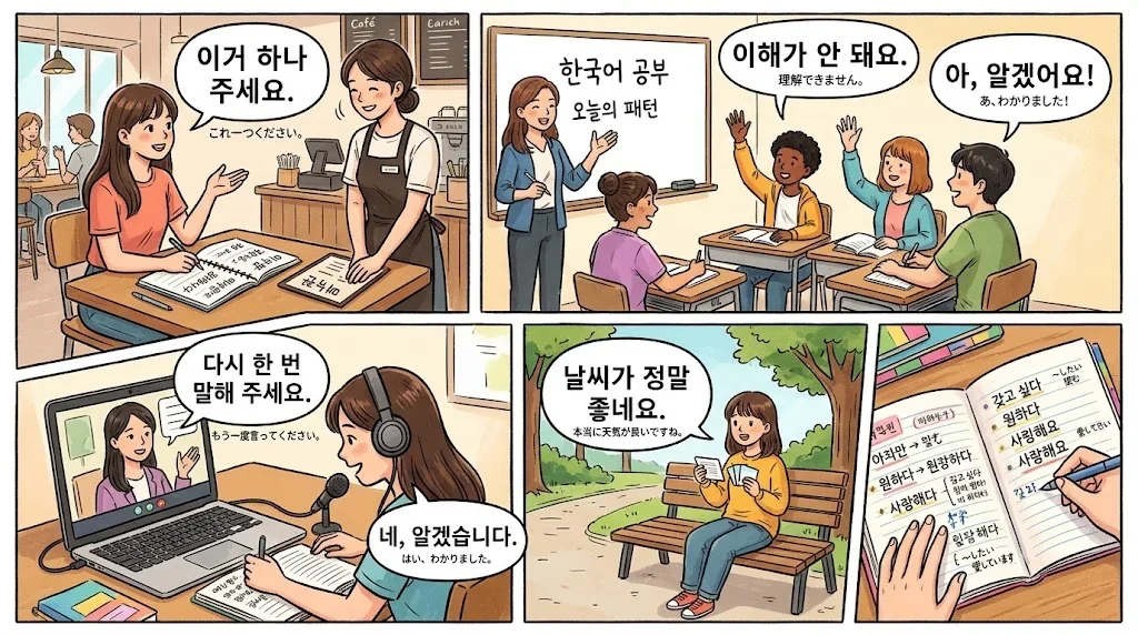 様々な学習シーンを示すコラージュ画像