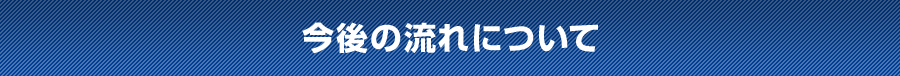 今後の流れについて